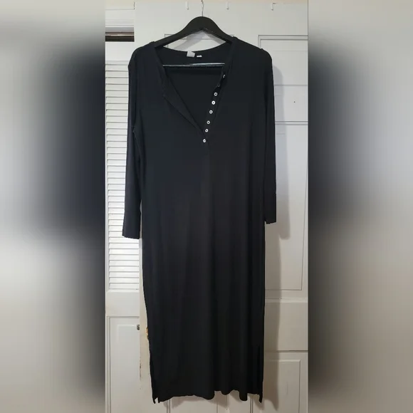 GAP | Dresses | Gap Midi Ribbed Henley Dress | Poshmark